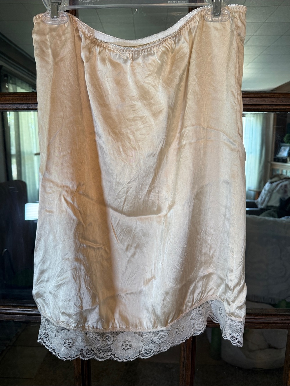 WinterSilks Ivory Lace-Trim Half Slip